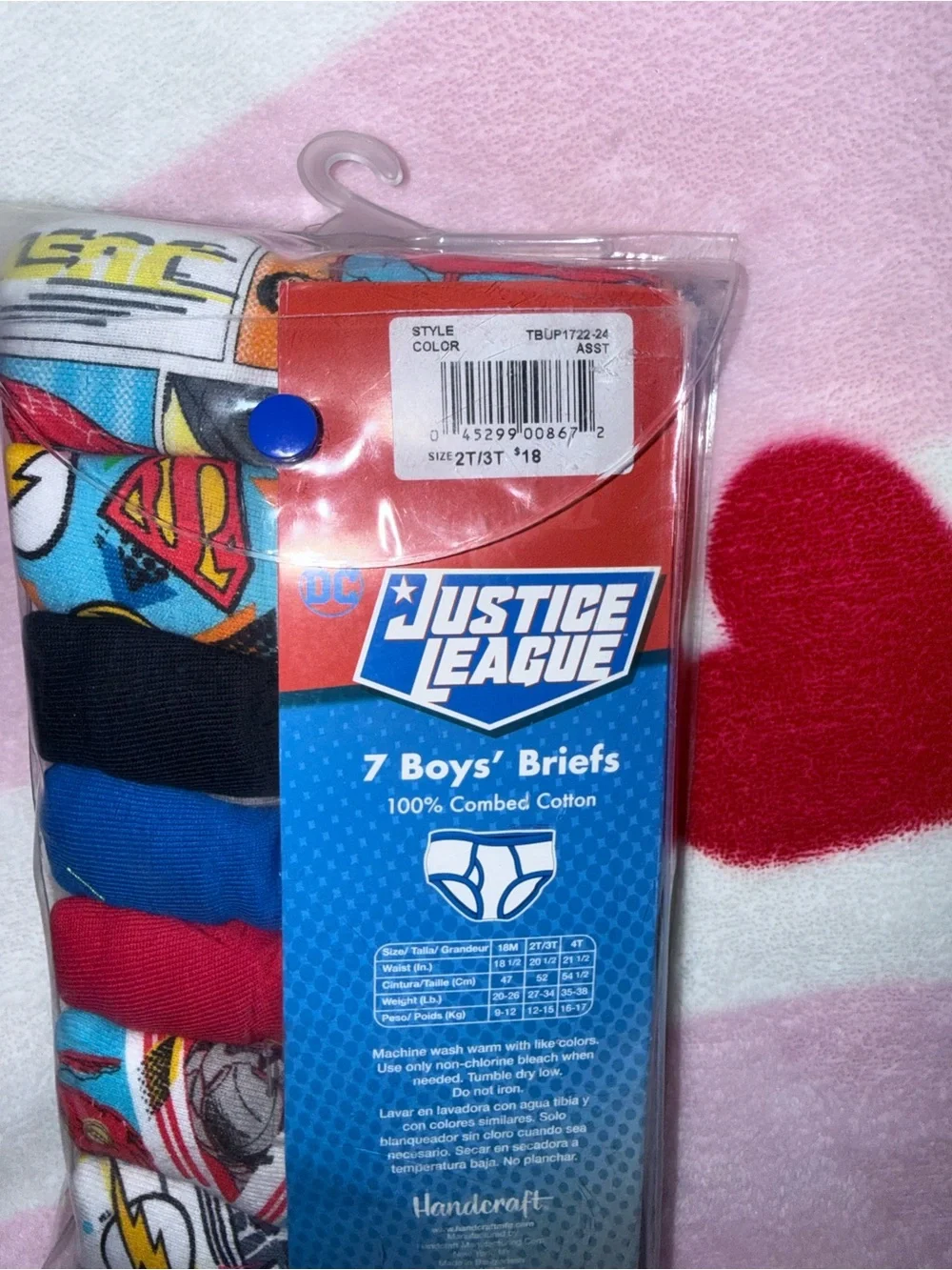 Justice League Boys 7-Pack Briefs - Multicolor Superhero Set, Size 4T